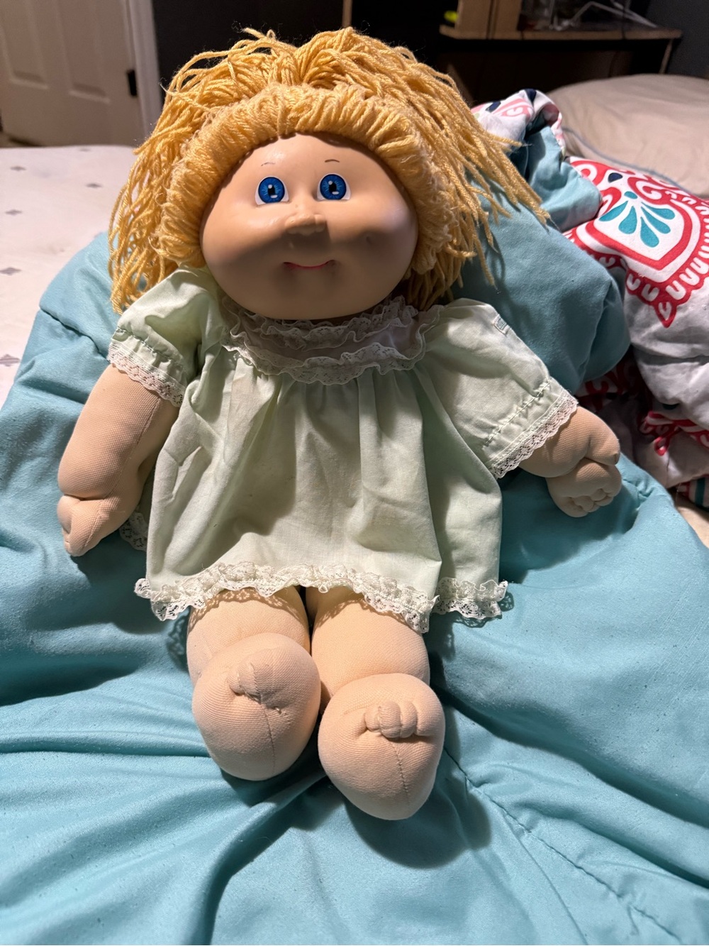 Vintage Cabbage Patch Kids Coleco Blonde Blue Eyes Xavier Roberts Doll